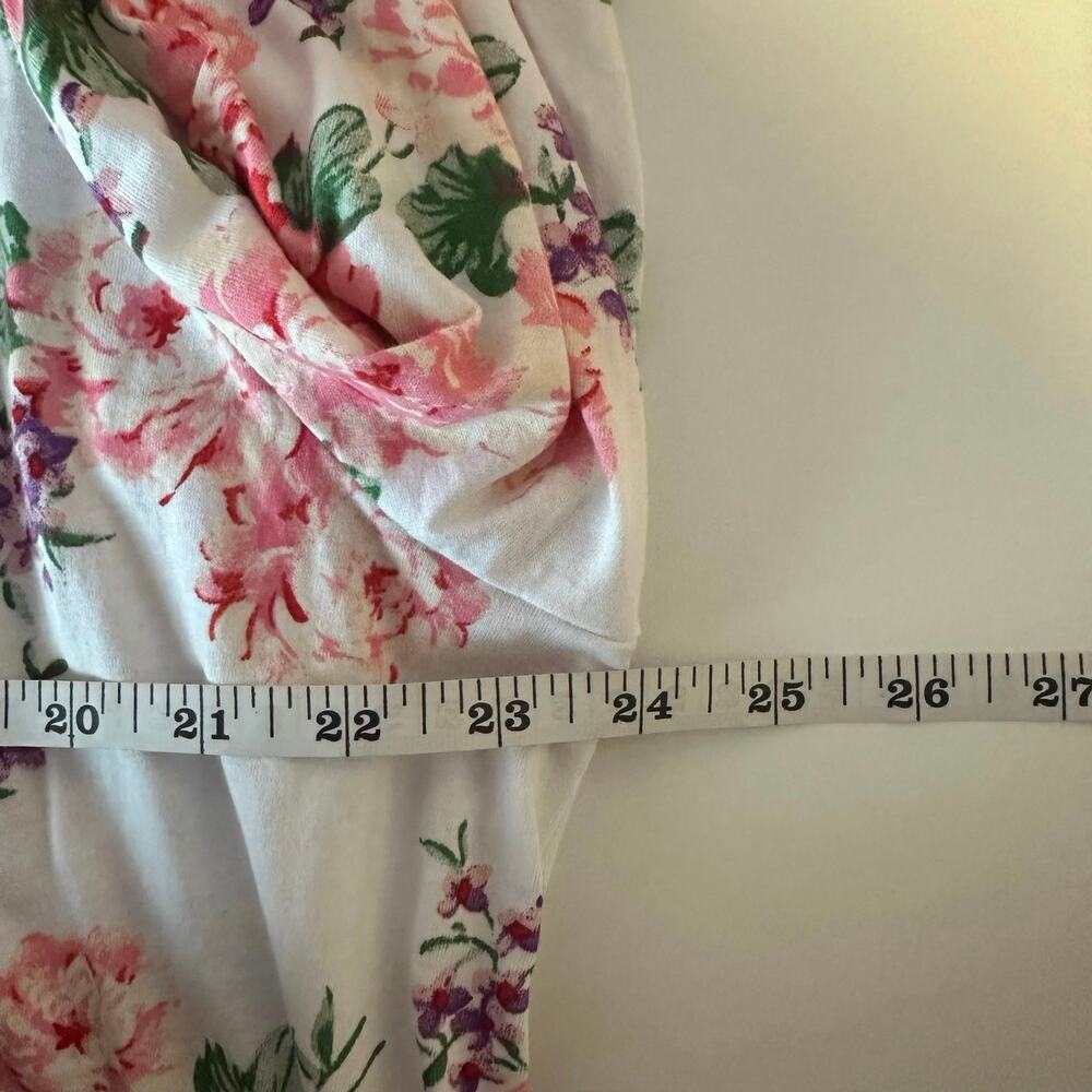 The Vermont Country Store Floral Cottagecore Coquette Romantic Robe Size M - Picture 10 of 14